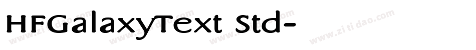 HFGalaxyText Std字体转换